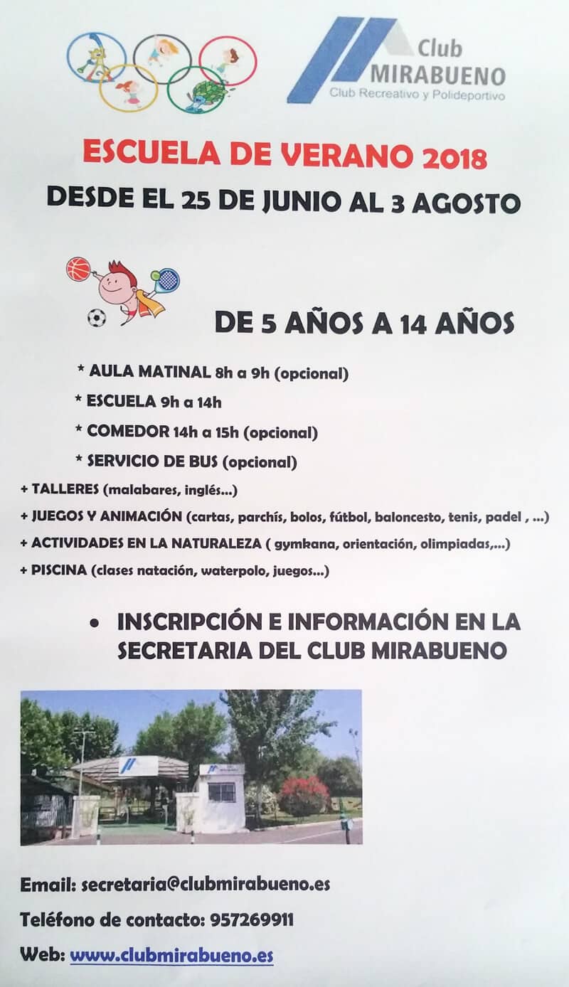 Escuela de verano Club Mirabueno