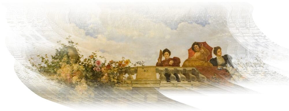 Rosas en la balconada. Enrique y Julio Romero de Torres.